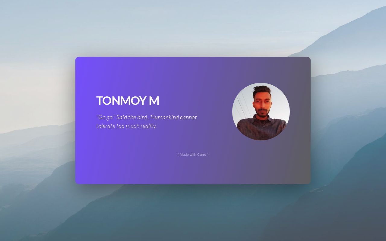 Carrd profile picture for @tonmoy